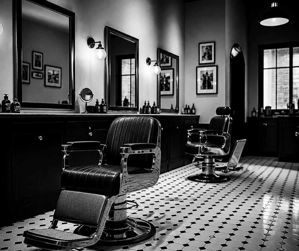 Interior of Next Level Exclusive Barbershop in Glendale, AZ